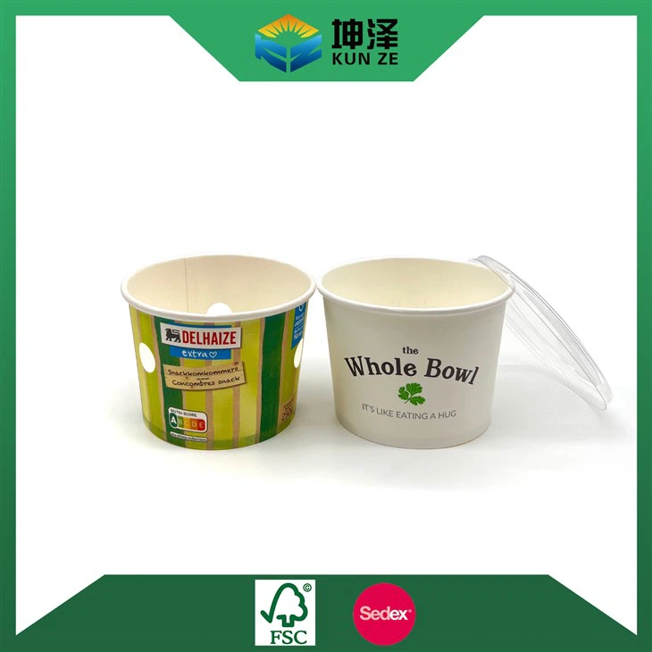 Disposable Paper Bowls With Lids